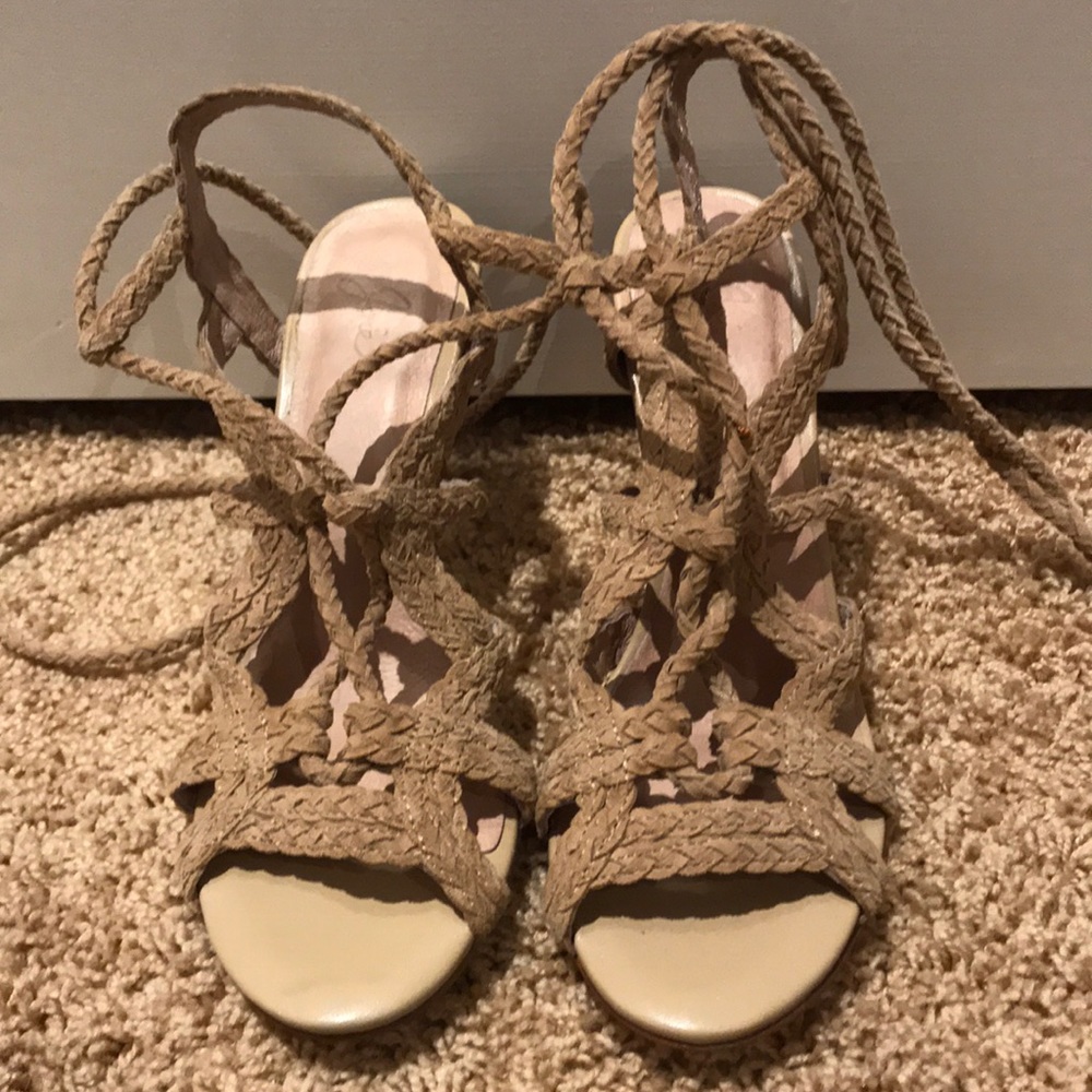 Joie Lace-up Heels. Size 7 1/2.